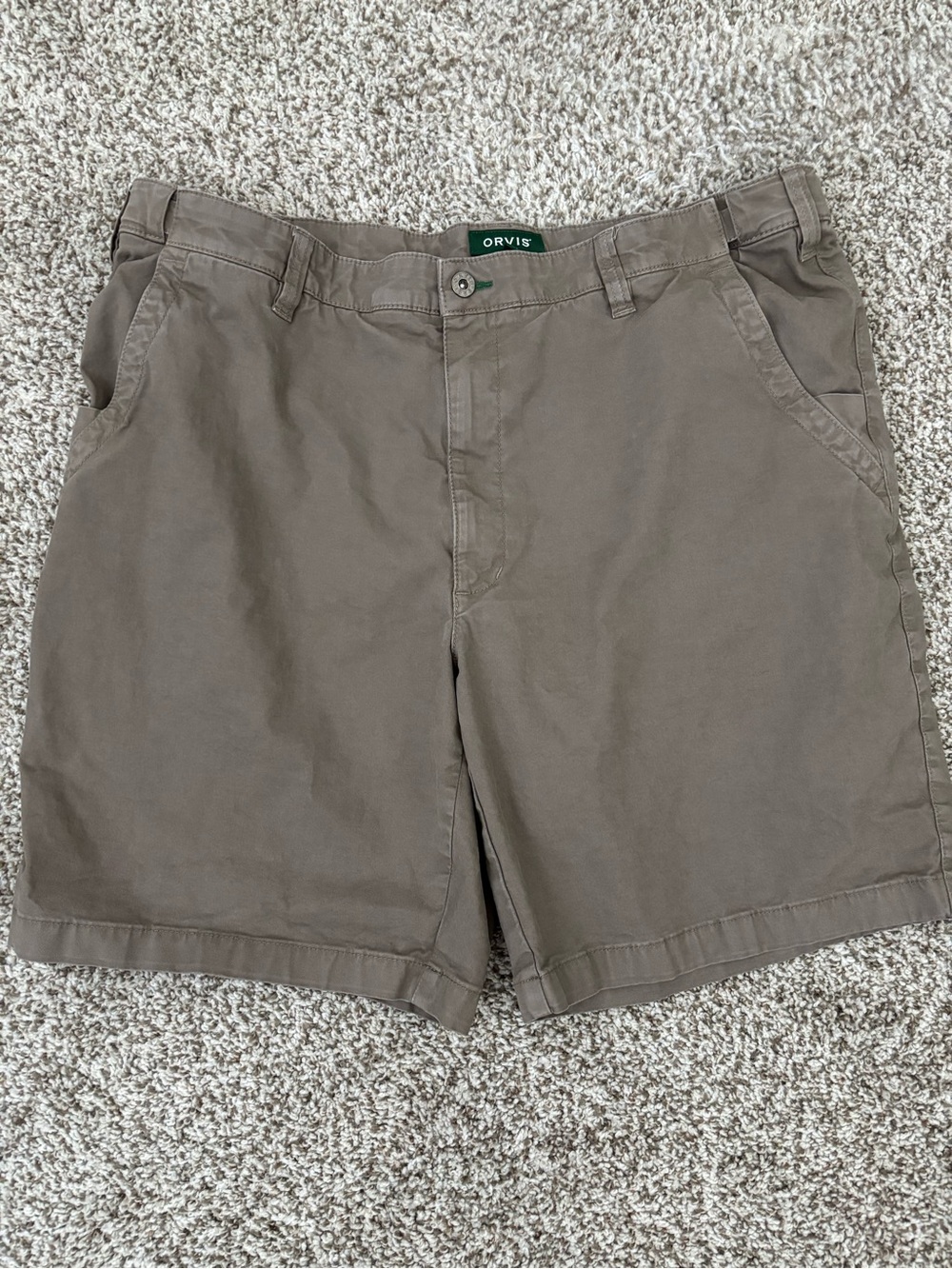 Orvis Mens Hiking Outdoors brown shorts 40